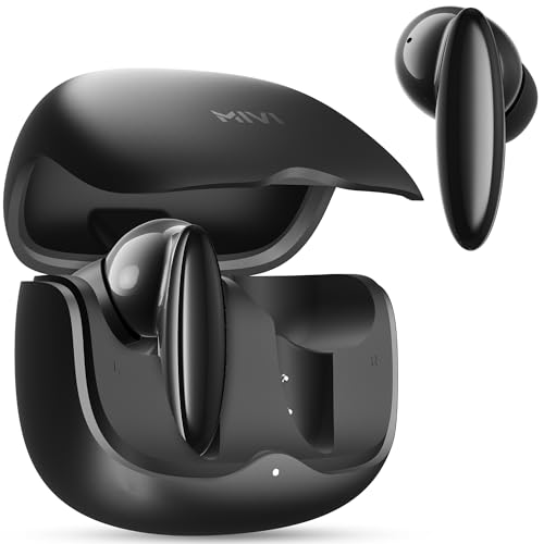 Image of Mivi SuperPods Studio ANC TWS Ear Buds Wireless, 38dB Quad Mic Noise Cancellation, Hi-Res Audio with LDAC, 3D Soundstage, Up to 60H Playback, Bluetooth True Wireless Earbuds