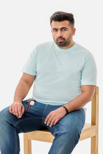 Image of SNITCH Men Polo Plus Size T-Shirt | Knitted Solid Polo with Contrast Tipped Collar & Logo Embroidery | 100% Cotton Breathable Lightweight Smart Casual Wear