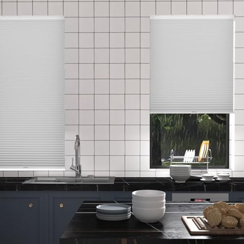 MYshade Cordless Cellular Window Shades No Tools No Drill Blackout Blinds for Indoor Windows Size 23" Wide X 64" Height White Room Darkening Window Blinds for Bedroom, Bathroom, Kitchen, Living Room by MYshade - Image 5