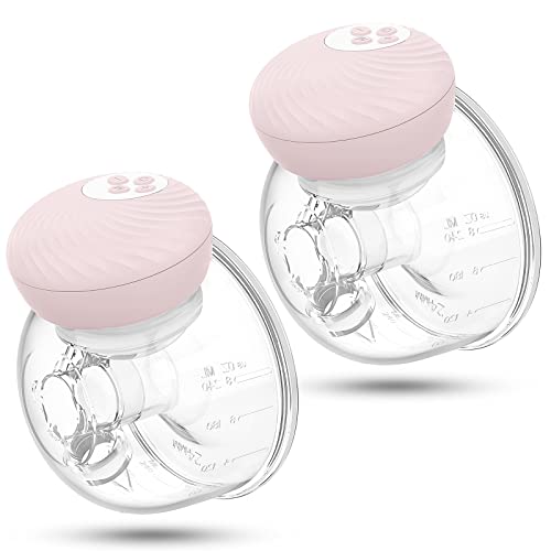 Milchpumpe Elektrisch Tragbar, Elektrische Milchpumpe Doppel Freihändig, Wiederaufladbar Milchpump mit Geräuscharm und Memory Funktion,3 Modi und 30 Stufen Saugen