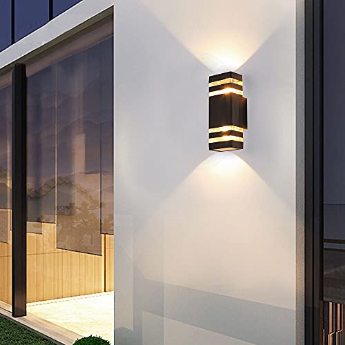 Mengyage Outdoor Wall Lights, Exterior Sconce Light Fixture, Up And Down Porch Lights Outdoor Wall Mount, Modern Aluminum Waterproof Lamps For Porch Patio Garage (2Pack) #TOP4