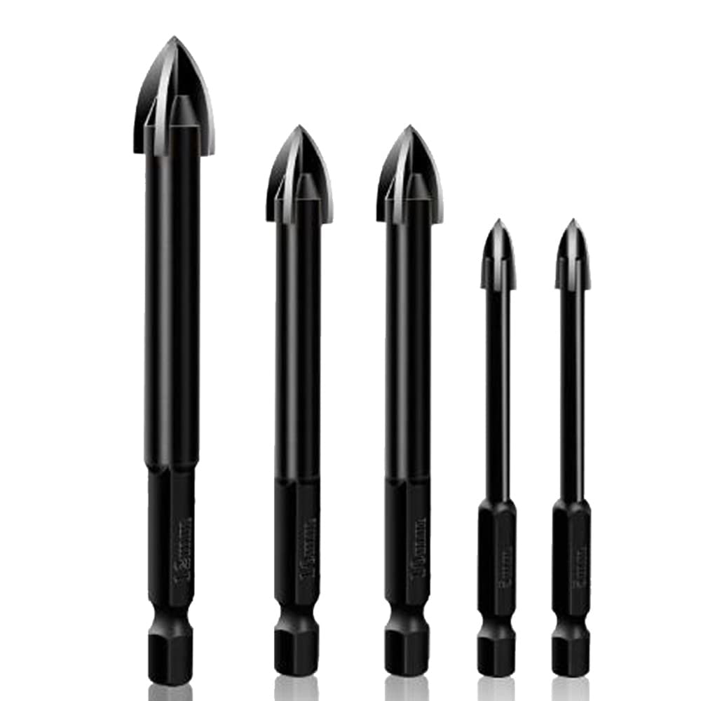 6 sztuk ceramiczne wiertła do płytek narzędzia ścienne części plastikowe szkło do betonu otwieracz do otworów warsztat diy wiertło trójkątne 4/5/6/8/10/12mm