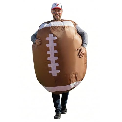 AirSuit® Déguisement Gonflable Football Américain | Costume Ballon | Qualité Premium | Taille Adulte 160 à 190cm | Polyester | Agréable à Porter | Résistant | Système de Gonflage | OriginalCup®