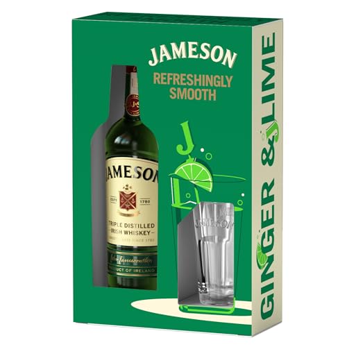 Jameson Irish Whiskey Original, Confezione Regalo con Bicchiere Highball, vol 40%, 70 CL
