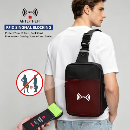 Image of OSOCE Sling Bag, RFID Anti-Theft Lightweight