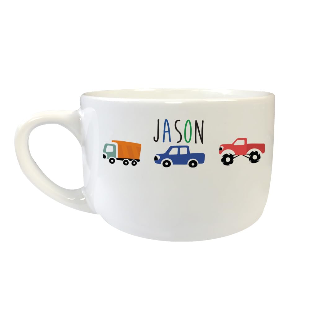 GiftsForYouNow Kid's Truck Personalized Ice Cream Bowl, 24oz.