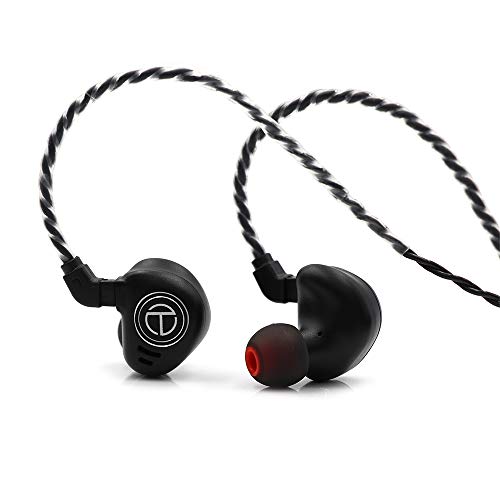 Linsoul TRN V90 4BA+1DD �n�C�u���b�h HiFi ���^�� �C���C���[ �C���t�H�� IEM ���O���\��2�s���P�[�u���t�� �I�[�f�B�I�}�j�A�~���[�W�V�����p (�}�C�N�t���A�u���b�N)