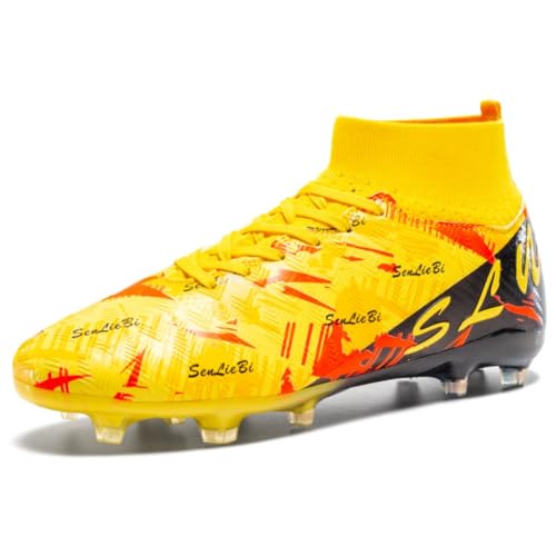 Botas de fútbol para Hombre Zapatillas Altas para césped Artificial Zapatillas de fútbol Sala para niños Zapatillas de Entrenamiento al Aire Libre Zapatillas de Atletismo