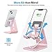 OMOTON C3 Cell Phone Stand for Desk, Larger and Exceptionally Stable, Adjustable Phone Cradle Holder with Bigger Body & Longer Arm, Compatible with iPhone, Tablets (7-10