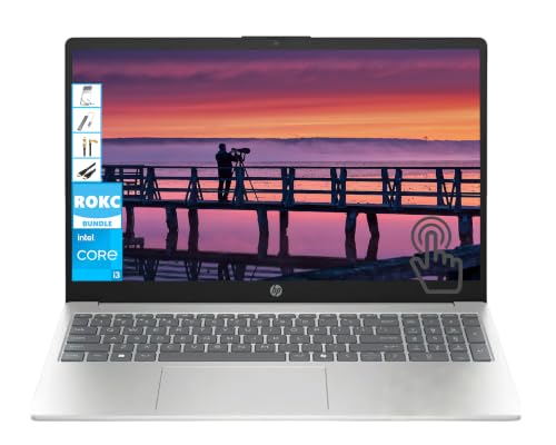 Image of HP Premium 15.6 inch HD Touchscreen Laptop, 16GB, 512GB, Windows 11 Pro, i3