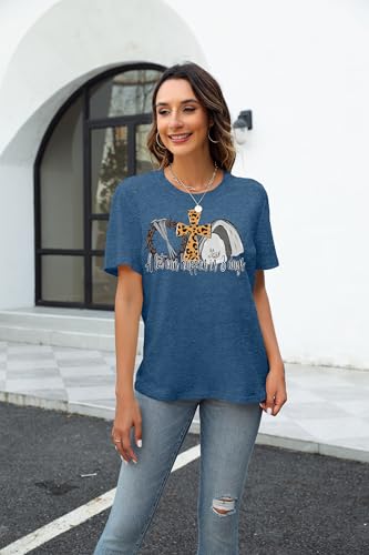 Image of A Lot Can Happen in 3 Days Shirt Women Christian Easter Tshirts Casual Short Sleeve Religious Quotes Tee Tops