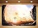 Sunwer He is Risen Photo Booth Backdrop Christian Cross Resurrection Easter Decoration Holy Week Indoor Outdoor Wall Hanging Background Decor Supply