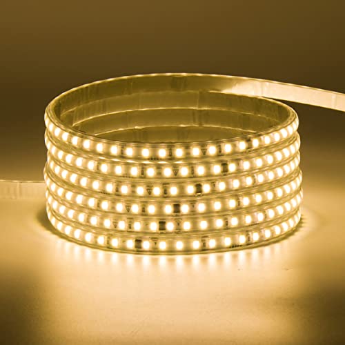 Taśma świetlna LED 30 m, 2835 SMD 120 diod LED/m, samoprzylepna, łączy się z AC 220 V, jasne oświetlenie, wodoodporność IP65, idealna do dekoracji domu