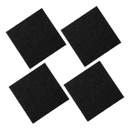 IMIKEYA Filtres à Charbon Actifs Carrés pour Poubelle à Compost Cuisine, 4 Pièces, en Fibre de Coton, Absorbant Les Odeurs et Remplaçables