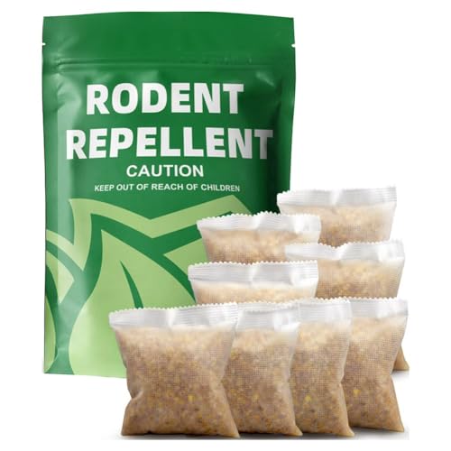 ADMUIPL Repellente per Ratti, Repellenti per Topi da Auto, Dissuasori per Topi da Esterno, Migliore dei Modelli ad Ultrasuoni – 8 Pezzi