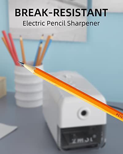 Zmol Electric Pencil Sharpeners,Heavy Duty Classroom Pencil Sharpeners For 6.5-8Mm No.2/Colored Pencils,Automatic Commercial Industrial Pencil Sharpener,Best School Pencil Sharpener,Auto-Stop #TOP1