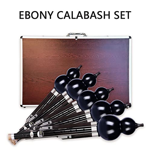 Flutes Hulusi Set C Key, Natural Purple Bamboo Chinese Traditional Instrument, Professional Performance Cucurbit Set, B-Flat Dfg Chinese Hulusi, For Beginners Musical Amateurs (Size : 1 Set) #TOP1