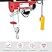 Goplus 440LBS Lift Electric Hoist Crane Remote Control Power System, Carbon Steel Wire Overhead Crane Garage Ceiling Pulley Winch w/Emergency Stop Switch, UL Approval