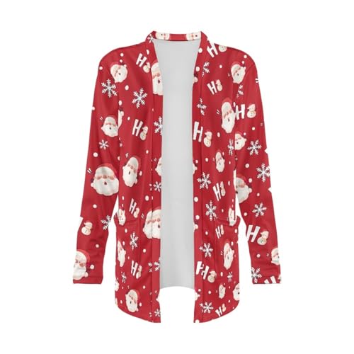 Image of Women's Open Front Cardigan Long Sleeve Loose Sweater Lightweight Soft Cardigan Jackets