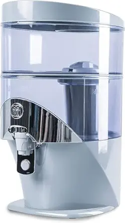Gravity Water Filter Purifier System for Nikken PiMag Waterfall 1384 - Advanced Water Technology Purifier - Produces Alkaline Water - Removes Water Impurities for Countertop (17