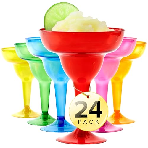 Stock Your Home 24 Plastic Margarita Cups