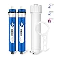 Membrane Solutions 100 GPD Reverse Osmosis Membrane and Housing Kit, RO with 1812 Housing Set