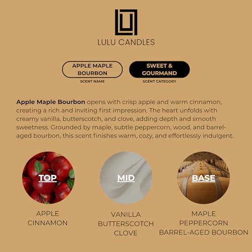 Lulu Candles Reed Diffuser Set Apple Maple Bourbon miniatura 3