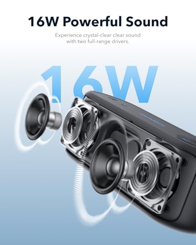 Image of Soundcore Select 3 Outdoor Speaker, 16W, BassUp Technology, 20H Playtime, IPX7 Waterproof(Renewed)