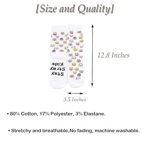 2 Pairs K-Drama Group Gift Stray Kpop Socks Stay Fandom Gift K-pop Music Lover Gift World Tour Gift2