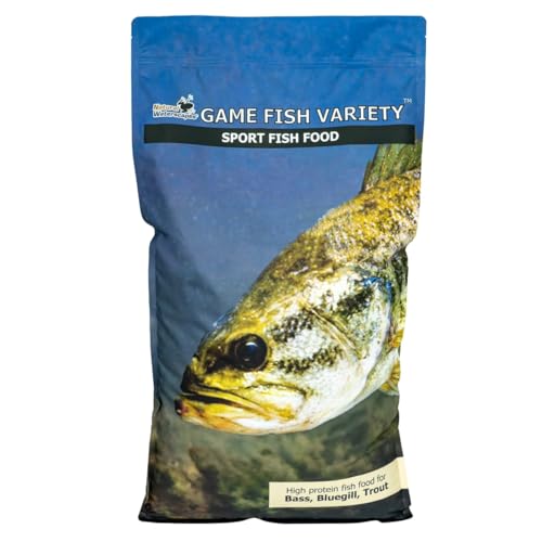 Natural Waterscapes Game Fish Food Variety | Pond and Lake Fish Food Pellets | 22 lb Bag | Feed to Bass, Bluegill, Trout, Catfish, tilapia | Floating Pellets - Image 3
