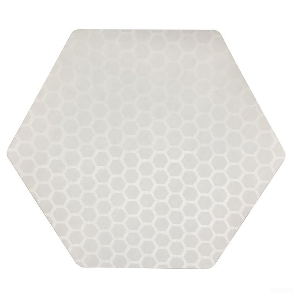 Zoegneer Almohadillas antideslizantes para tabla de surf, material de PC, juego de 20 piezas con regla de espacio para accesorios de surf, color blanco, 8 x 14 cm, resistente al desgaste para uso a