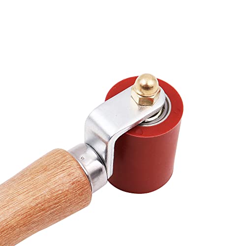 VOANZO 40 mm hohe Temperaturbeständigkeit, Silikon-Nahtroller, Handroller, Tapetenrolle, Rot