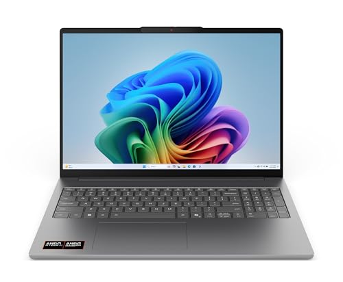 Image of Lenovo IdeaPad Slim 5 AMD Ryzen AI 7 445 (16GB RAM /512GB SSD /16 (40.6cm) /WUXGA OLED /Copilot+ PC /Windows 11 /MSO 365 Basic+Office 2024 /1Yr ADP Free /Grey /1.4Kg), 83S2005SIN AI Laptop