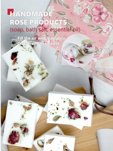 Image of TeeLux Rose Petals Tea, Food Grade Dried Rose Flowers, Caffeine Free 2.82oz