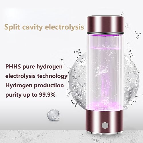 Générateur de bouteille d'eau d'hydrogène en verre borosilicate durable et pur - 4