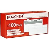 #10 Security Envelopes 100 Count Self Seal Envelopes White,No Window with Tint Pattern for Secure...