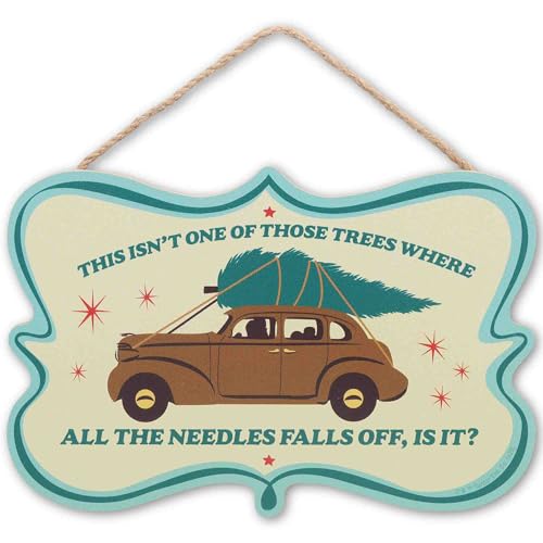 A Christmas Story Tree Needles Quote Hanging Wood Wall Decor
