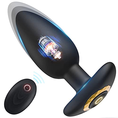 Large Analvibrator Prostata Stimulator für Fortgeschrittene Anal Expansion, mit 10 Intensive Vibrationen- Stärker Anal Pleasure Exploration,Silikon Anus Plug mit Fernbedienung,Vaginaler Anal Orgasmus