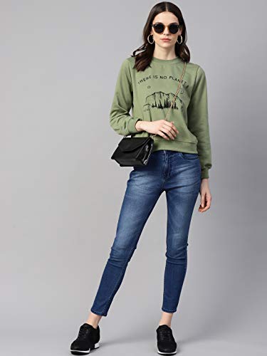 Image of pluss Women's Fleece Round Neck Sweatshirt