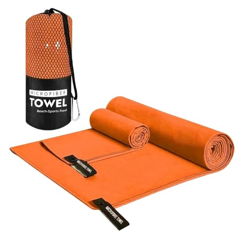 Serviette de sport absorbante en microfibre portable et légère - 2