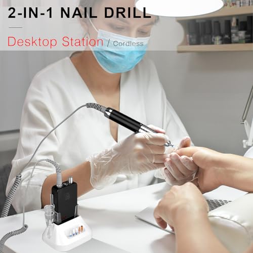 Taladro Eléctrico Profesional de Uñas 2 en 1 miniatura 2