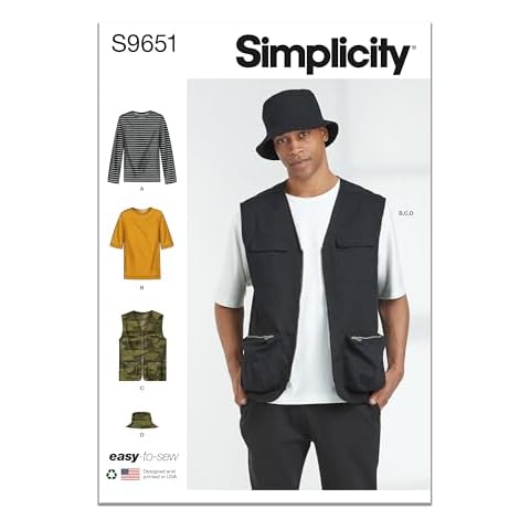 Simplicity Men's Sewing Pattern Kit S9651 Cover
