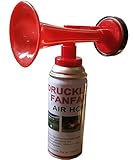 4 Stück Fanfare Druckluftfanfare Gashupe Hupe Tröte Gashorn Stadion Spaß