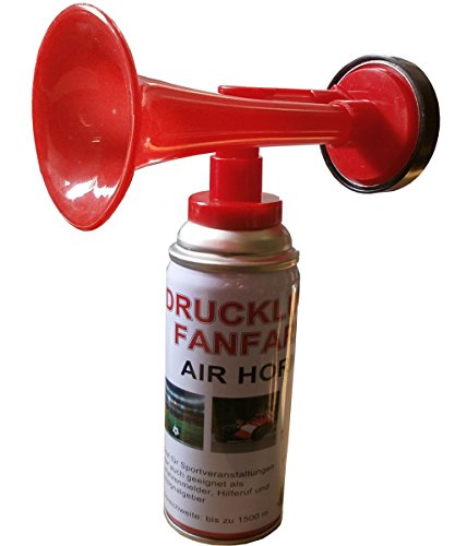 10 Stück Fanfare Druckluftfanfare Gashupe Hupe Tröte Gashorn Stadion hupe Air Horn