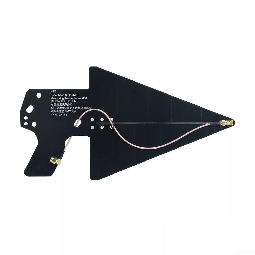HT6 Log Antenne périodique pour analyseur de spectre et test de champ électromagnétique 600 MHz 10 GHz avec connecteur mâle