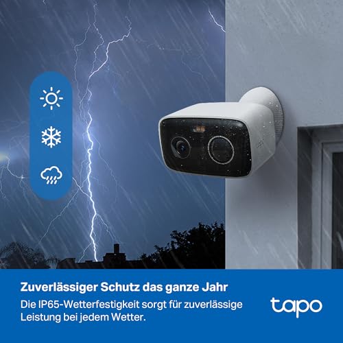 Tapo C400 Außenkamera Akku | Überwachungskamera aussen mit 1080p-HD-Video, WLAN, Nachtsicht, witterungsbeständig, microSD-Karte bis zu 512 GB, Zwei-Wege-Audio 5