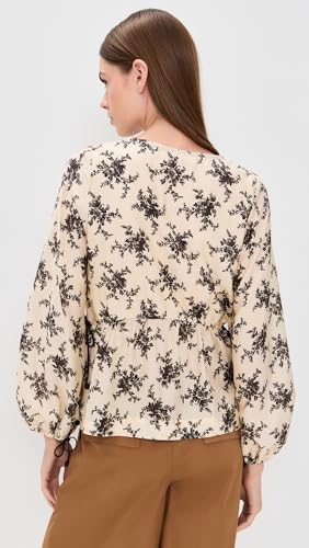 Sea Women's Joan Print Tie Front Top3