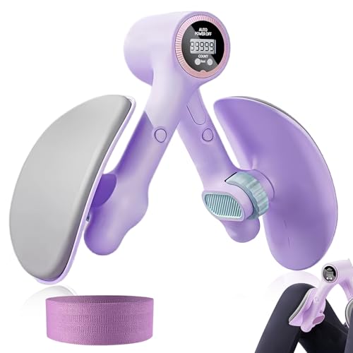 Attrezzo Interno Coscia, Allenatore per Muscoli, Allenatore per Pavimento Pelvico, Hip Trainer, Conteggio Automatico, Rotazione a 360 Gradi per Gambe, Fianchi, Schiena, per Palestra in Casa Yoga