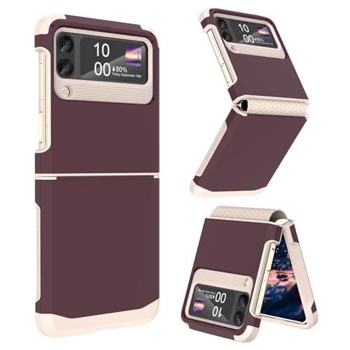 Sqmcase SQM2367-05 Designed For Galaxy Z Flip 4 Case With Hinge Protection,Samsung Flip 4 Heavy Duty Shockproof Full Body Protective Phone Case Cover cover