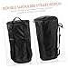 BESTonZON Djembe Carry Case Backpack Drum Bag Zippered Cover Comfortable Double Shoulder Straps for Rain Black